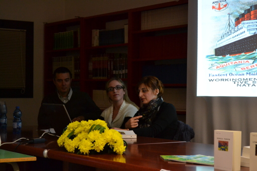 Ass.re dott. Alessandro Gasparotto, moderatrice dott.ssa Francesca Ceccato e l'autrice dott.ssa Violetta Tracl