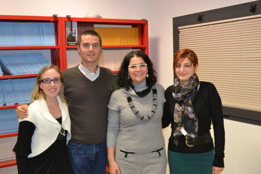 Moderatrice Dott.ssa Francesca Ceccato, Assessore Dott. Alessandro Gasparotto, bibliotecaria Dott.ssa Lea Del Negro e l'autrice Dott.ssa Violetta Tracl