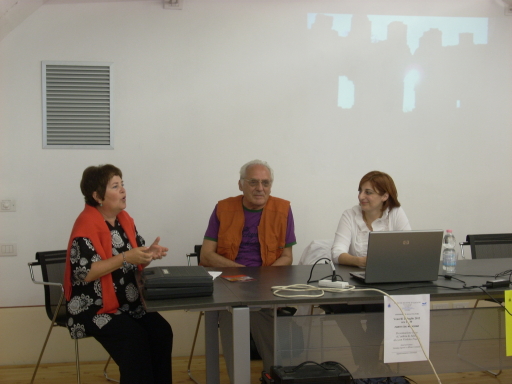 Organizzatore artistico Gemma Agosti, Dott. Comelli e Autrice